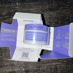 GoPure Sculpt & Tone Arm Cream 3.4 fl oz ) EXP 09/2028